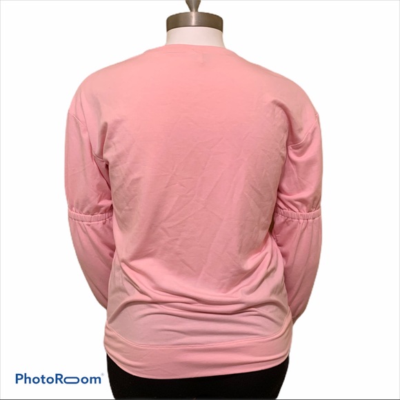 AVIA Cozy Blush Pink Pullover Balloon Sleeve Sweatshirt - Picture 2 of 5